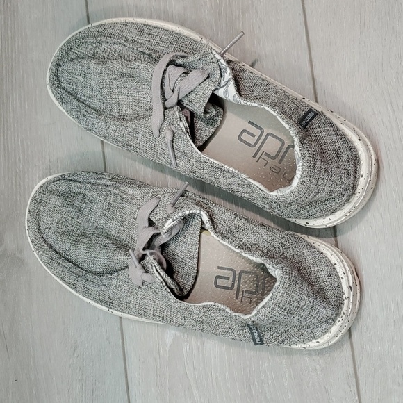 Hey Dude Womens Wendy L Linen Iron Loafer Slip on shoes sz 8 - Picture 7 of 11